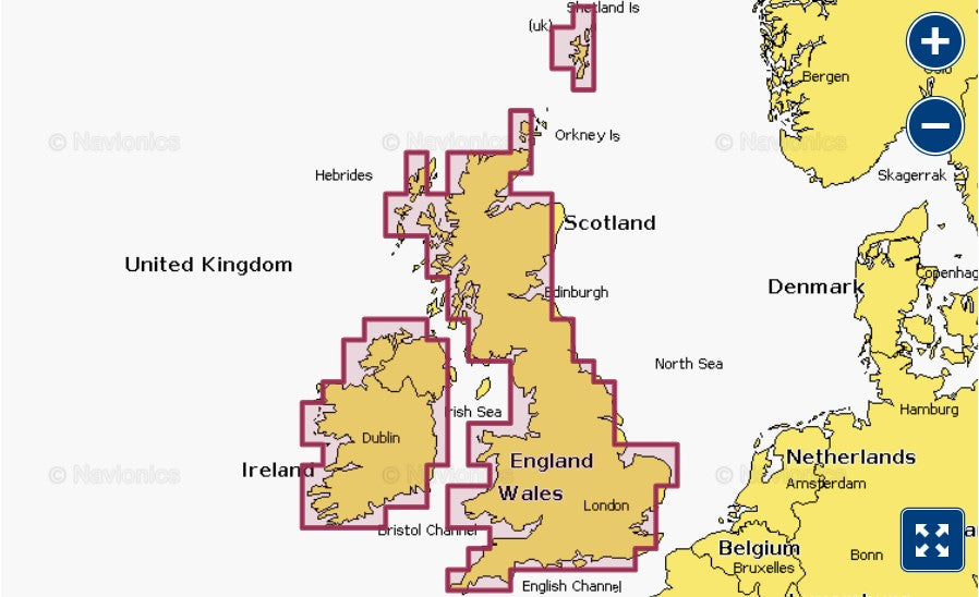 U.K. & Ireland Lakes & Rivers -NSEU072R