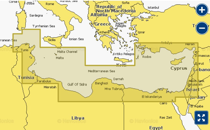Mediterranean Sea, Southeast -NVEU016R
