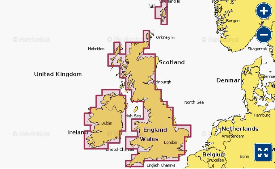 U.K. & Ireland Lakes & Rivers -NVEU072R