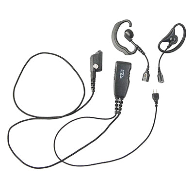 Icom ProEquip PRO-U610SA D-Ring & G-Shape Headset c/w In-Line PTT