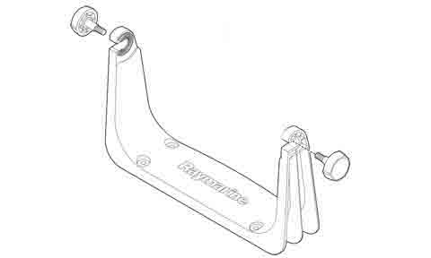 Raymarine a7 Trunnion Mount Kit for 7 inch a Series Multifunction Displays