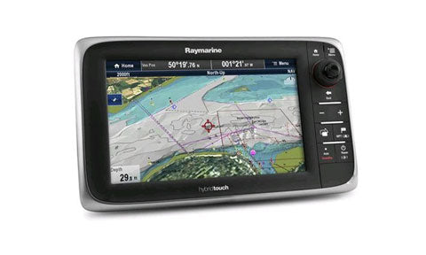 Raymarine e95 9 Inch HybridTouch MFD with WiFi and Navionics ROW Silver Chart