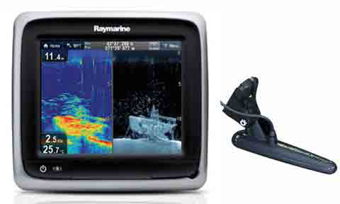 Raymarine a68 5.7 Inch Touchscreen MFD, WiFi, CPT-100 and Navionics EU Silver Chart