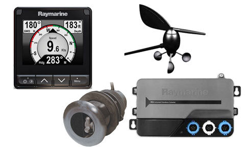 Raymarine i70s Display with Wind, Speed, Depth and Temperature Transducers Long ng