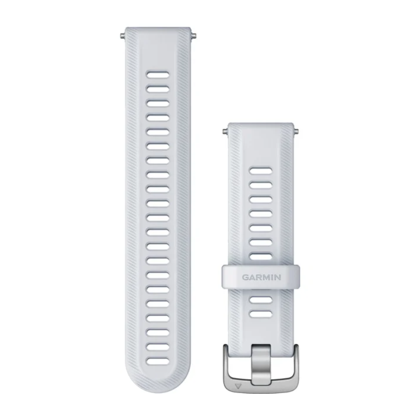 Watch Bands (Forerunner® 955), Whitestone with Silver Hardware