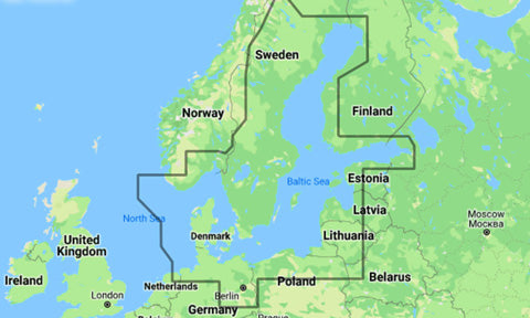 C-Map Wide Chart Baltic Sea and Denmark