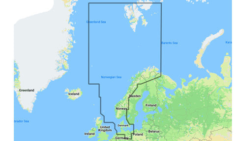 C-Map Wide Chart North Sea and Denmark