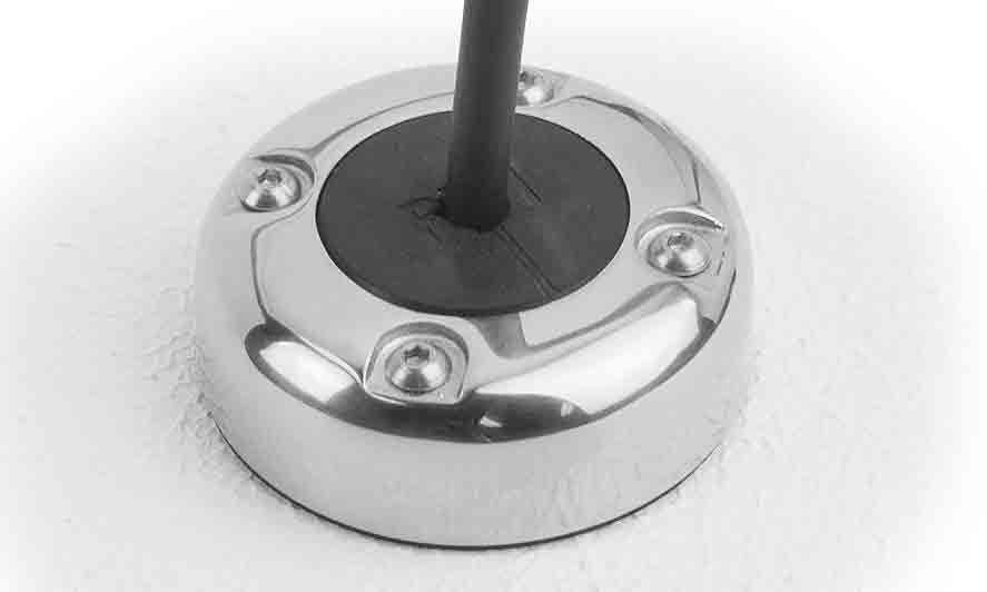 Cable Gland with cover in high polished S.S./ wire size 2-10mm