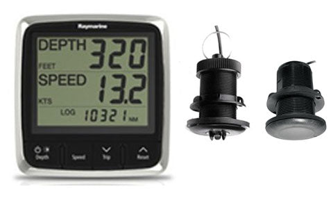 Raymarine i50 Tridata Display with P120 and P319 Through Hull Transducers