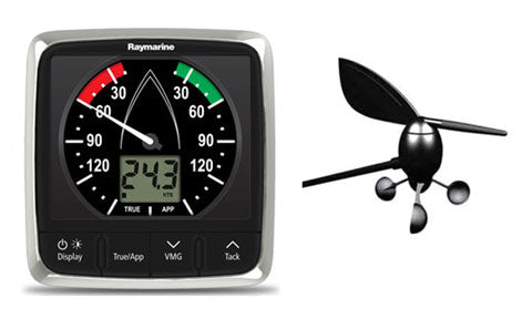 Raymarine i60 Wind Display with Short Arm Wind Vane Transducer