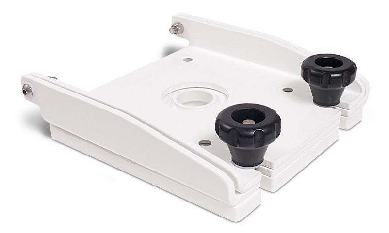Hinge Adapter Plates for 7 inch x 7 inch base plate. Fits most 5 to 24 inch tall Radar Mounts