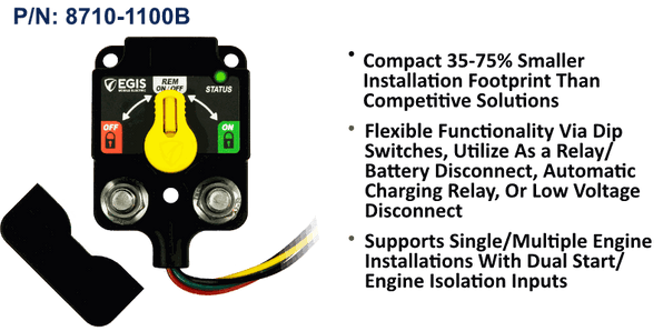 EGIS XD Flex 1 Relay/ACR/LVD Single 500A 12/24V