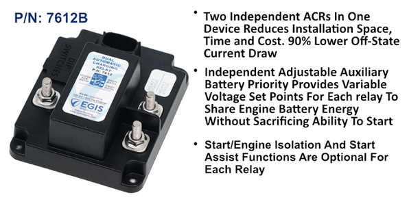 EGIS Programmable Triple-Battery ACR 160A 12V (Bulk Pack)
