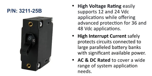 EGIS A Series 25A Circuit Breaker, Single Pole
