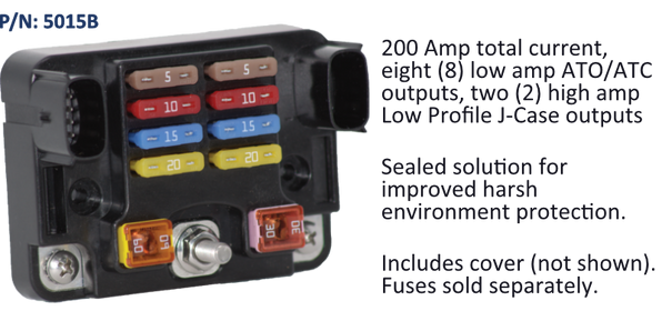 EGIS CT Series 12-Way Fuse Block with LED Indication