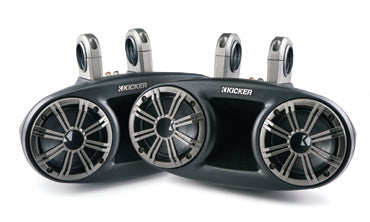 Kicker Audio KMT Marine 6.75 Inch Tower Long-Throw Speaker System