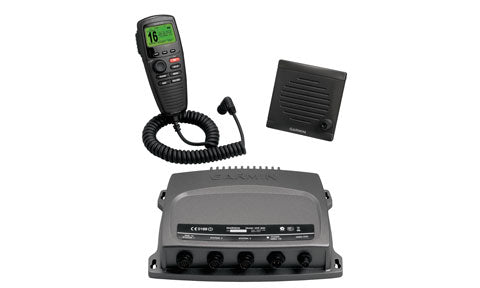 Garmin VHF 300i AIS Black Box System with Black Handset and Speaker with AIS Receiver Built In