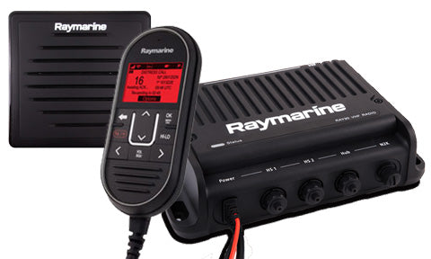 Raymarine Ray90 Black Box VHF System with Wired Handset and Passive Speaker