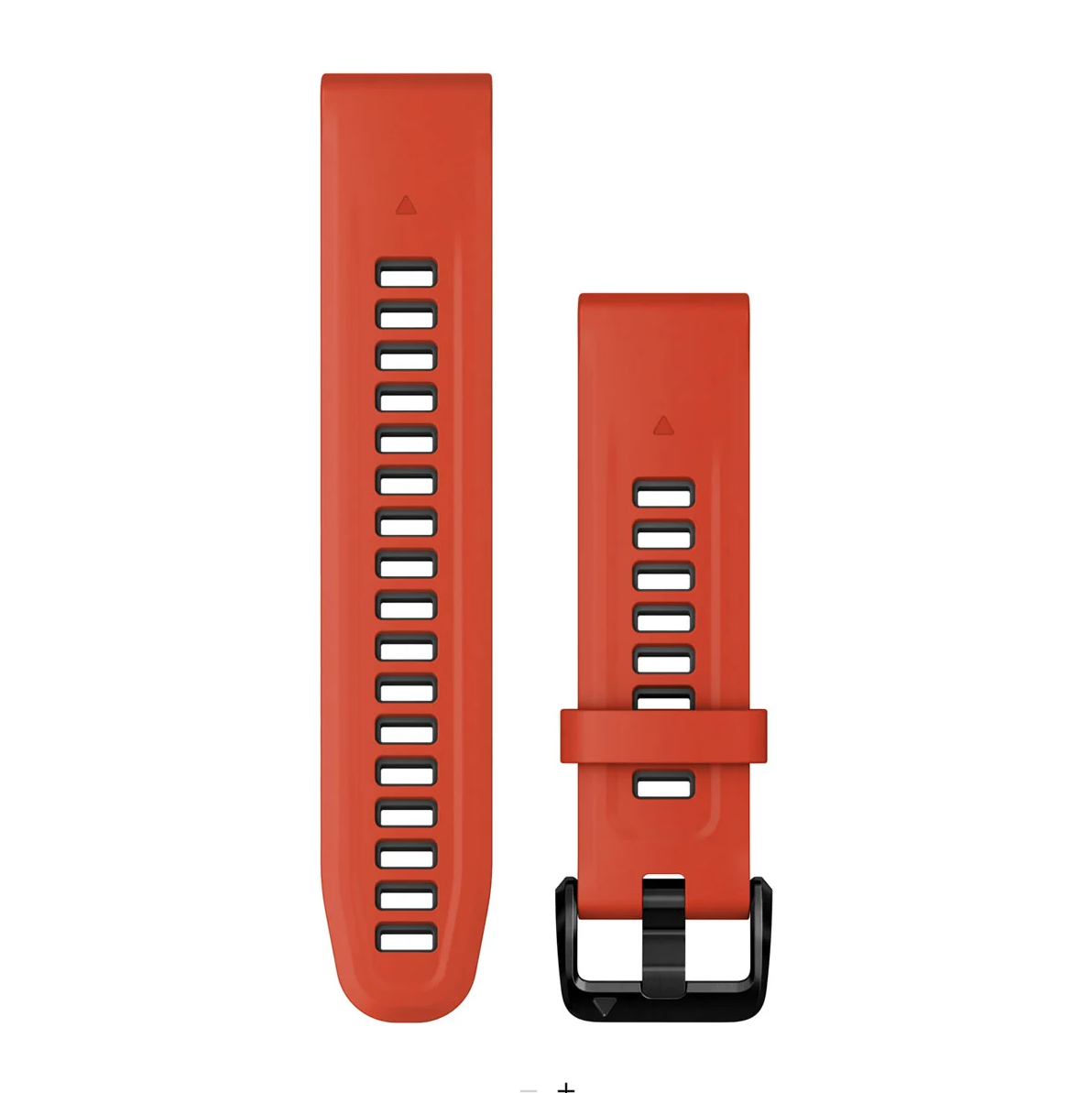 QuickFit® 20 Watch Bands, Flame red/Graphite silicone