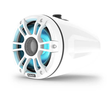 Fusion Signature Series 3i 6.5" 230-watt Sports White Marine Wake Tower Speakers w/CRGBW (Pair)