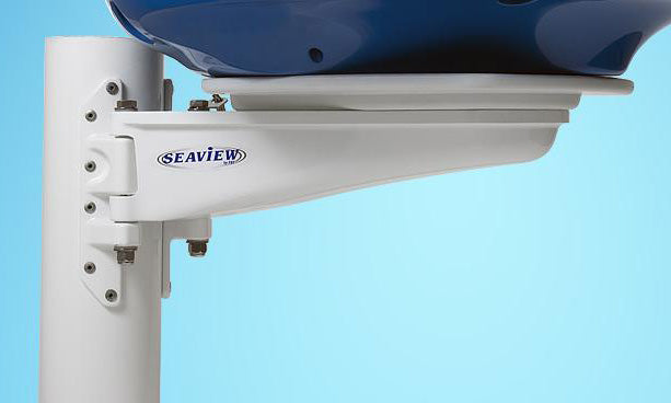 Seaview Mast Mount for 18 inch Furuno. Sitex. Lowrance. Simrad and Koden Radome Radar will fit a mast 2.5/8 inch or larger
