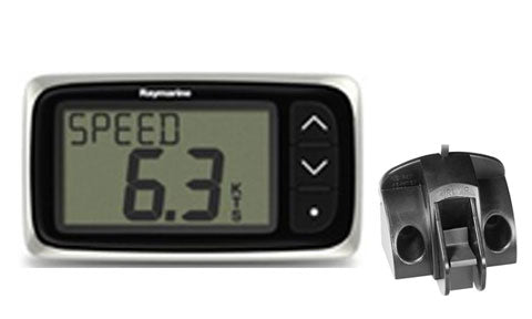 Raymarine i40 Speed Display with ST69 Transom Mount Speed and Temperature Transducer
