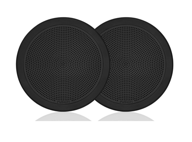 Fusion 7.7" Flush Mount, Round Black 50w RMS