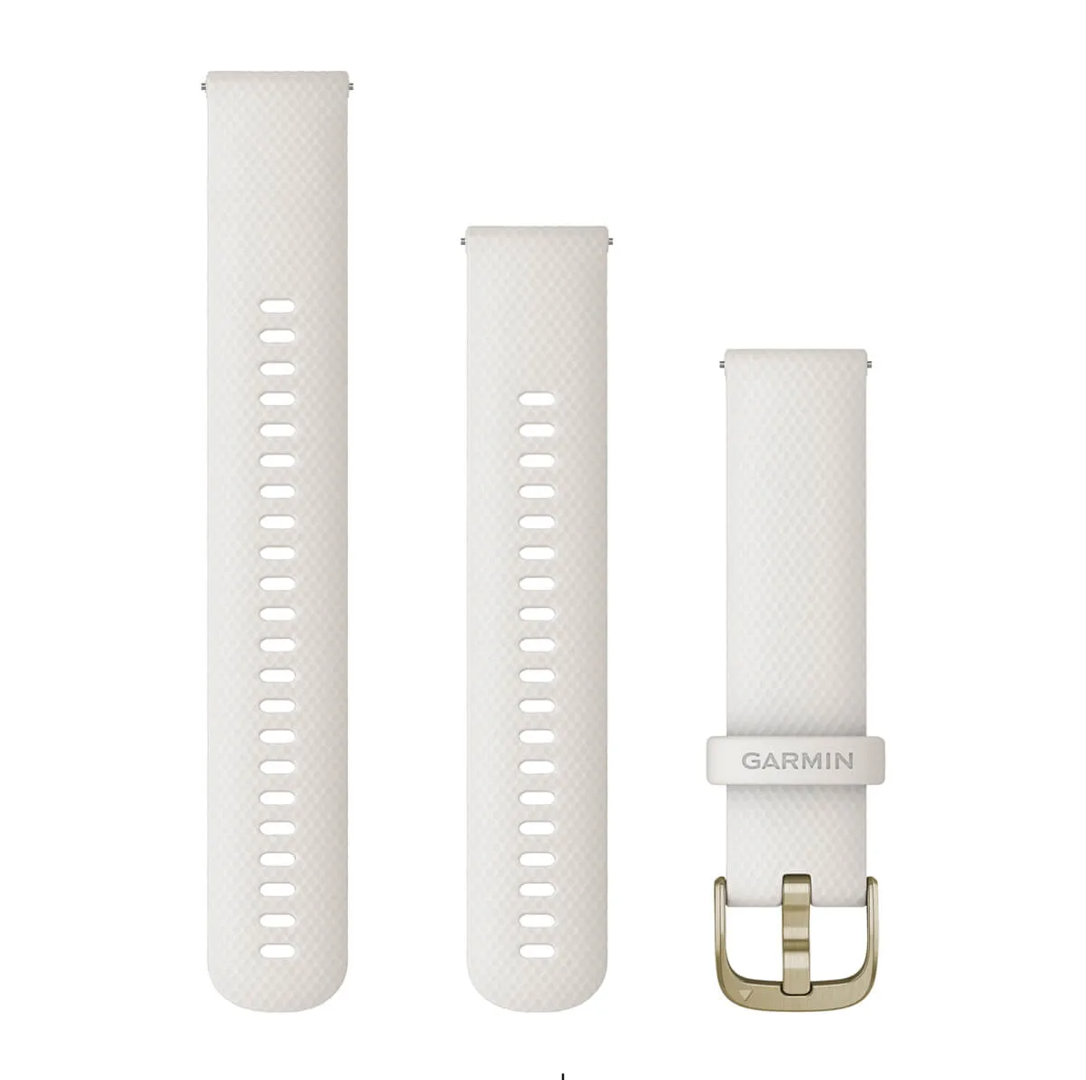 Quick Release Bands (20 mm), Ivory, cream gold hardware