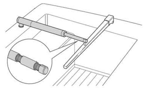 Raymarine Tiller Pilot Pushrod Extension 25mm (1 inch)