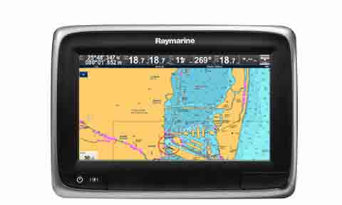 Raymarine a75 7 Inch MFD with Wi-Fi and C-MAP RoW Chart