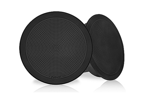 Fusion - 6.5" Flush Mount, Round Black 30w RMS