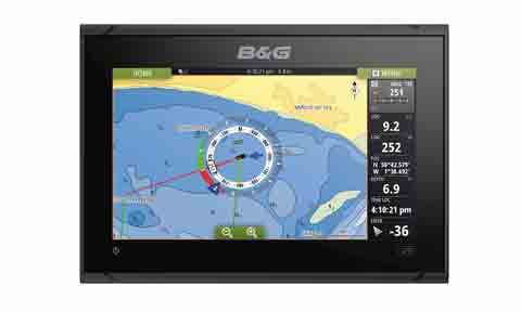 B&G Vulcan 9FS 9-Inch Chartplotter Radar Sonar - North Europe C Map Chart