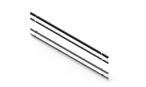 Simrad MO19 Bezels, Silver and Black, Two sets