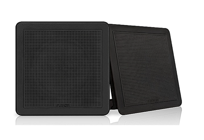 Fusion 7.7" Flush Mount, Square Black 50w RMS