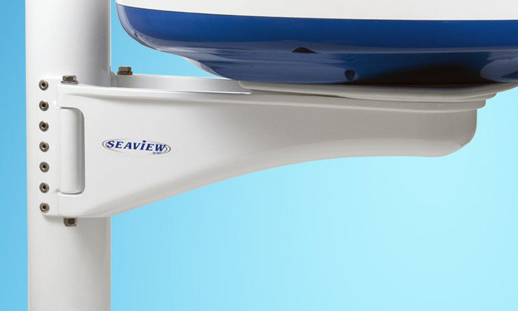 Seaview Mast Mount for 24 inch Furuno. Geonav. JRC. Lowrance and Simrad Radome Radar. will fit a mast 3.5/8 inch or larger
