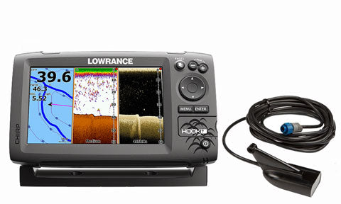 Lowrance Hook-7 with Mid High DownScan Skimmer Transducer