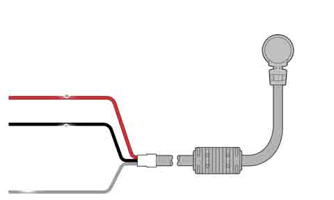 Raymarine eS7, a6 and a7 Right Angle Power Cable 1.5m