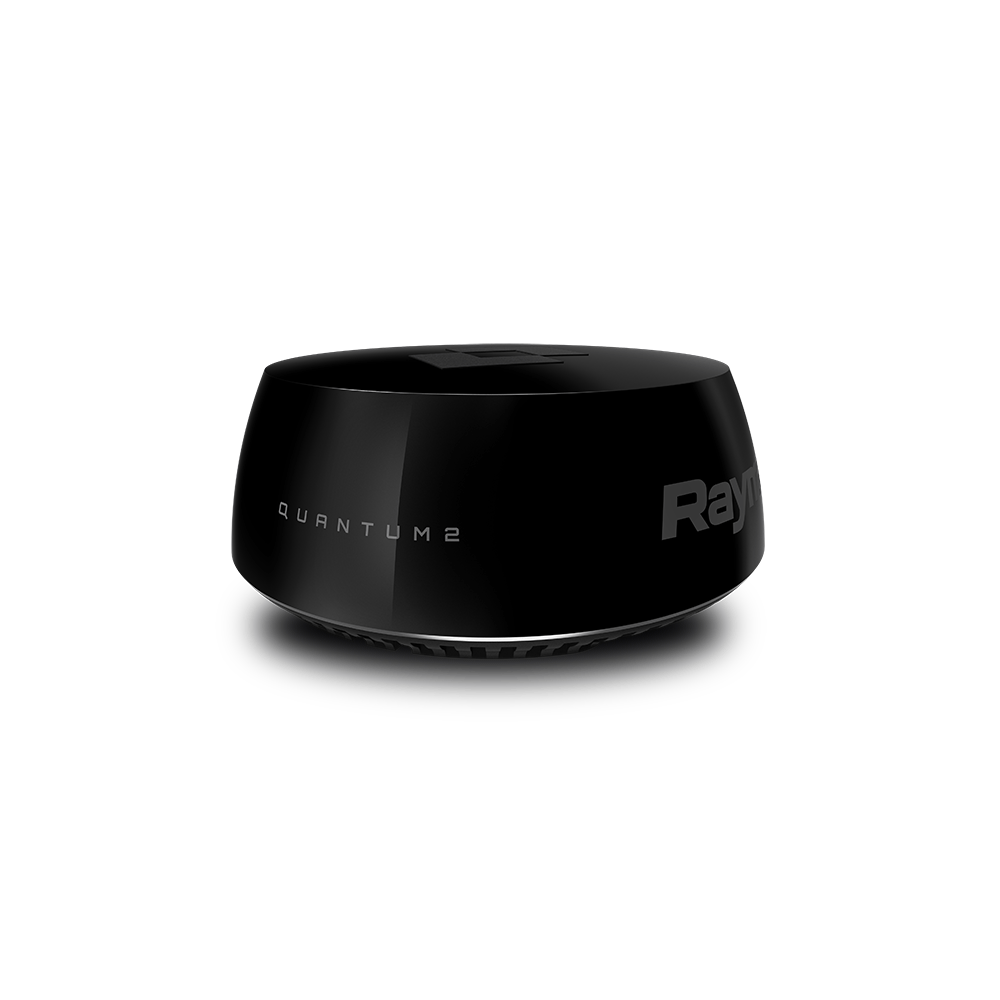 Raymarine Quantum 2 Q24D Doppler CHIRP Radar, Black, with 15m Power and Data Cables