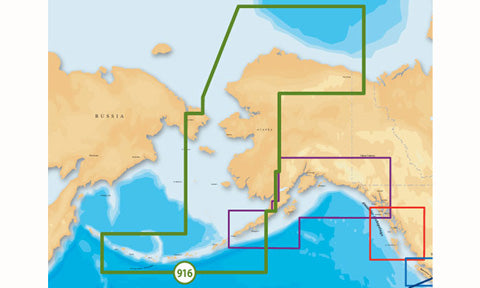 Navionics Platinum Plus SD Card Preloaded with 916P-2 Plus NW Alaska-Aleutians