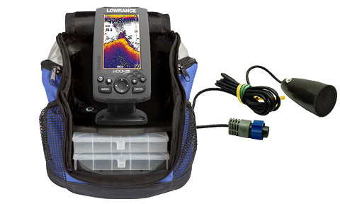 Lowrance Hook-4x Ice Machine with Mid High Transducer