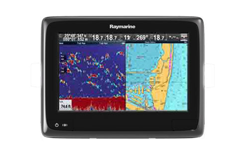 Raymarine a97 9 Inch Touchscreen MFD with WiFi, Sonar and Navionics ROW Silver Chart