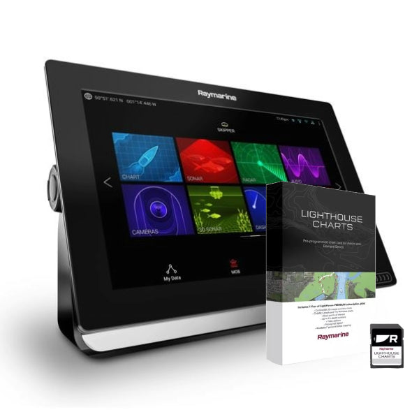 Raymarine Axiom 12, 12 inch Multifunction Display with Western European LightHouse Chart