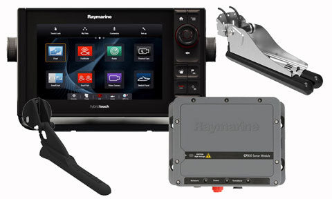 Raymarine eS98 9 inch Wi-Fi MFD Pack with DownVision CPT-100 and SideVision CPT-200