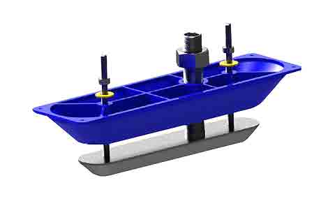Lowrance, Simrad StructureScan 3D Transducer Stainless Steel Thru-Hull Single