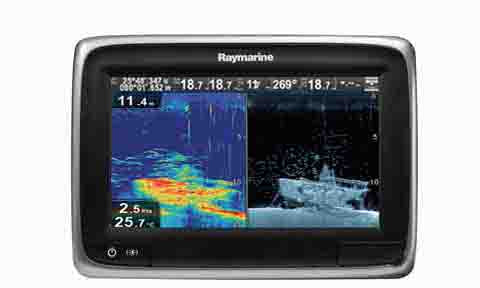 Raymarine a78 7 Inch Touchscreen Multifunction Display with Wi-Fi and DownVision