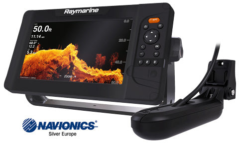 Raymarine Element 9 HV with HV-100 Transducer and Navionics Silver Chart