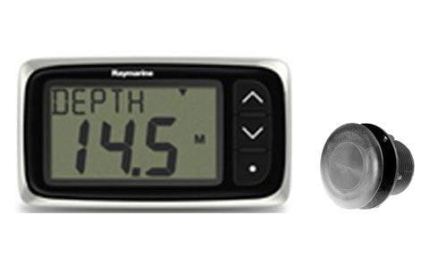 Raymarine i40 Depth Display with P7 Plastic Thru-Hull Depth Transducer
