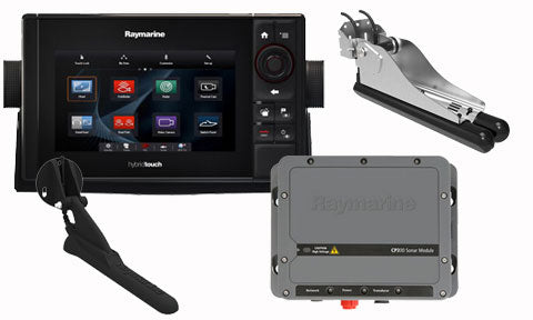 Raymarine eS78 7 inch Wi-Fi MFD Pack with DownVision CPT-100 and SideVision CPT-200