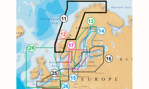 Navionics Platinum Plus SD Card Preloaded with 11P Plus Norway North-west