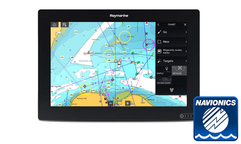 Raymarine Axiom 12, 12 inch Multifunction Display with Navionics+ Small Chart